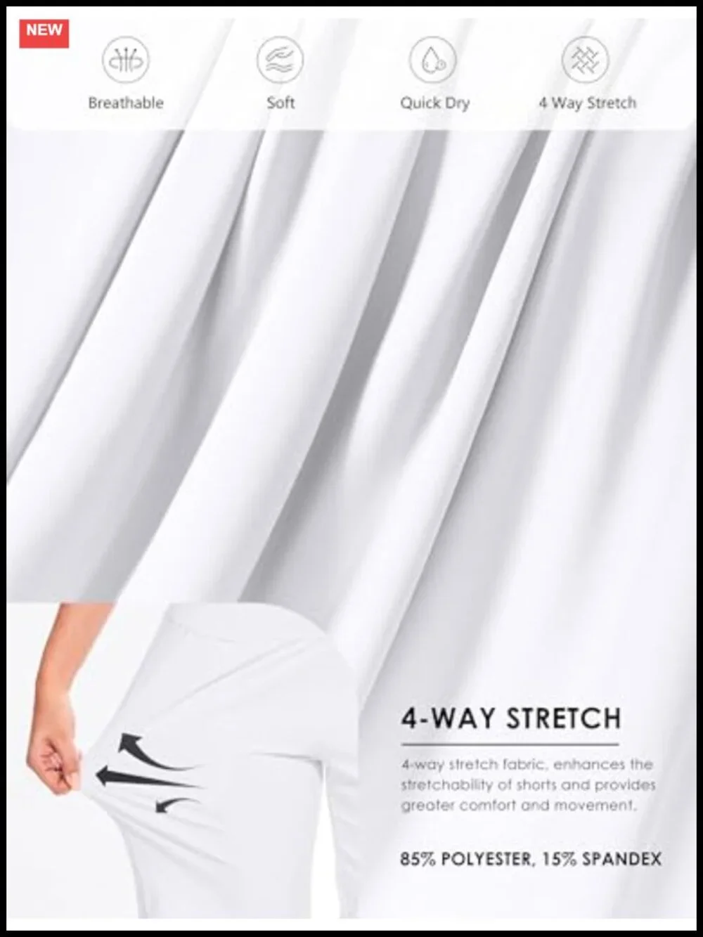 High Waisted Bermuda Shorts Knee Length with Pockets Athletic Lounge Yoga